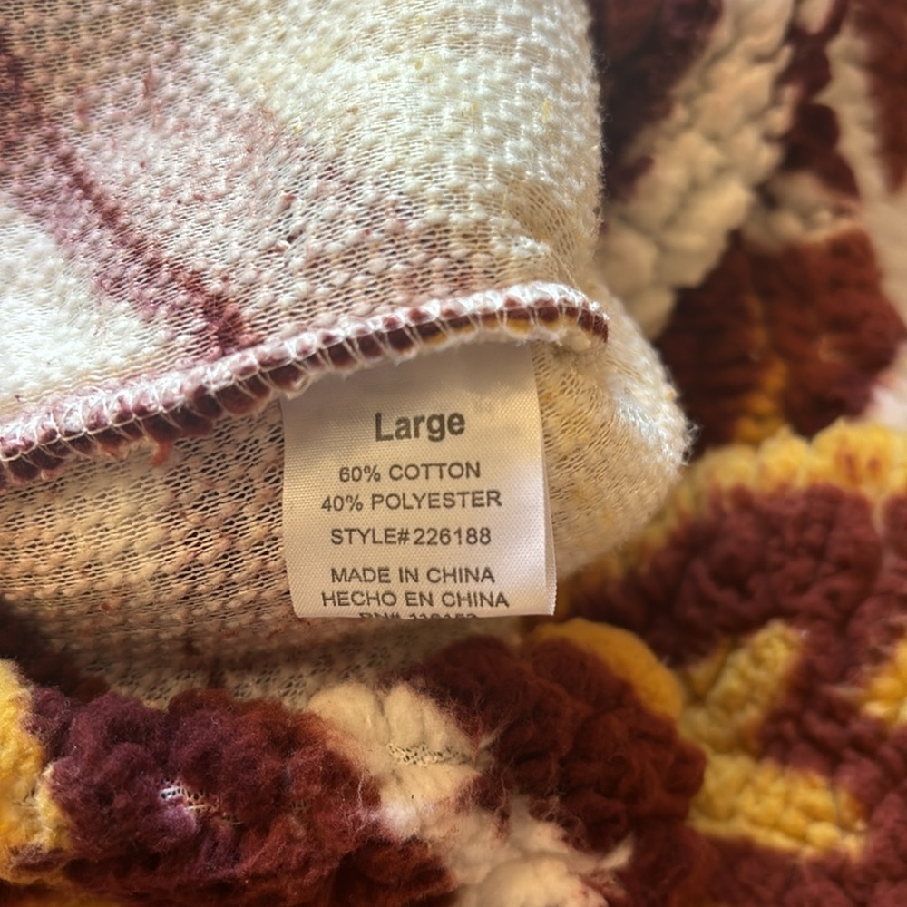 Warm & Cozy lifestyle Sherpa Sweater Womens Size Large NWT - Picture 4 of 4